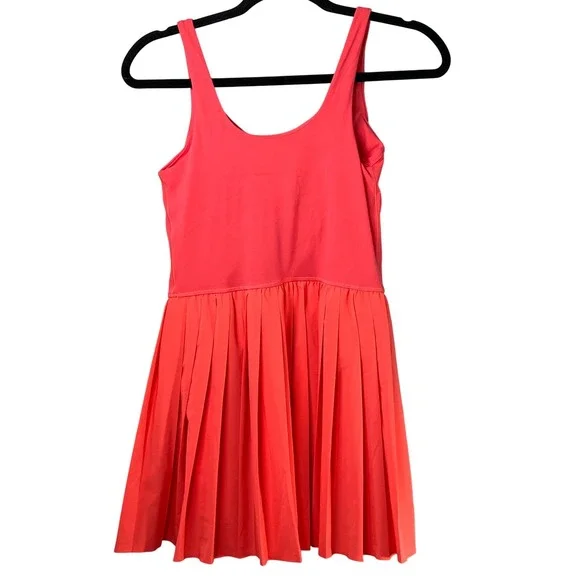 Aerie Offline Vibrant Pink Comfy Athletic Tank Top Romper Skirt Tennis Dress M - Picture 4 of 7